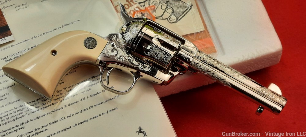 Colt *Engraving Sampler* SAA  Denise Thirion factory engraved,ivory NIB!-img-33