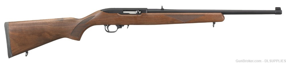 RUGER 10/22 SPORTER DELUXE SATIN BLACK FINISH WALNUT STOCK 18.5" BBL .22LR-img-0