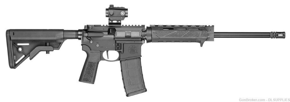 SMITH AND WESSON S&W VOLUNTEER XV BLACK BCM M-LOK CRIMSON DOT 16" BBL 5.56-img-0