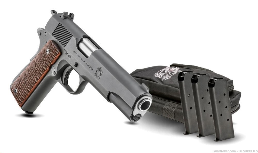 SPRINGFIELD ARMORY 1911 MIL-SPEC DEFENDER PARKERIZED FINISH 5" BBL .45ACP-img-0