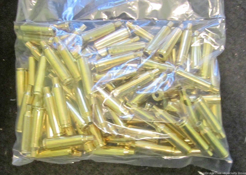 100 PC Guaranteed Once Fired Hornady 22-250 Brass - Flat Rate Shipping-img-0