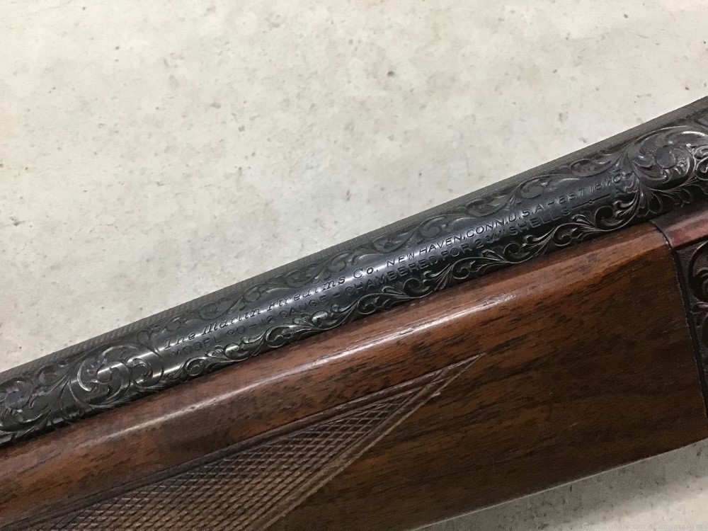 Engraved Marlin Model 90 O/U 12 Gauge Made 1954 28” Barrels IMP/MOD C&R-img-19