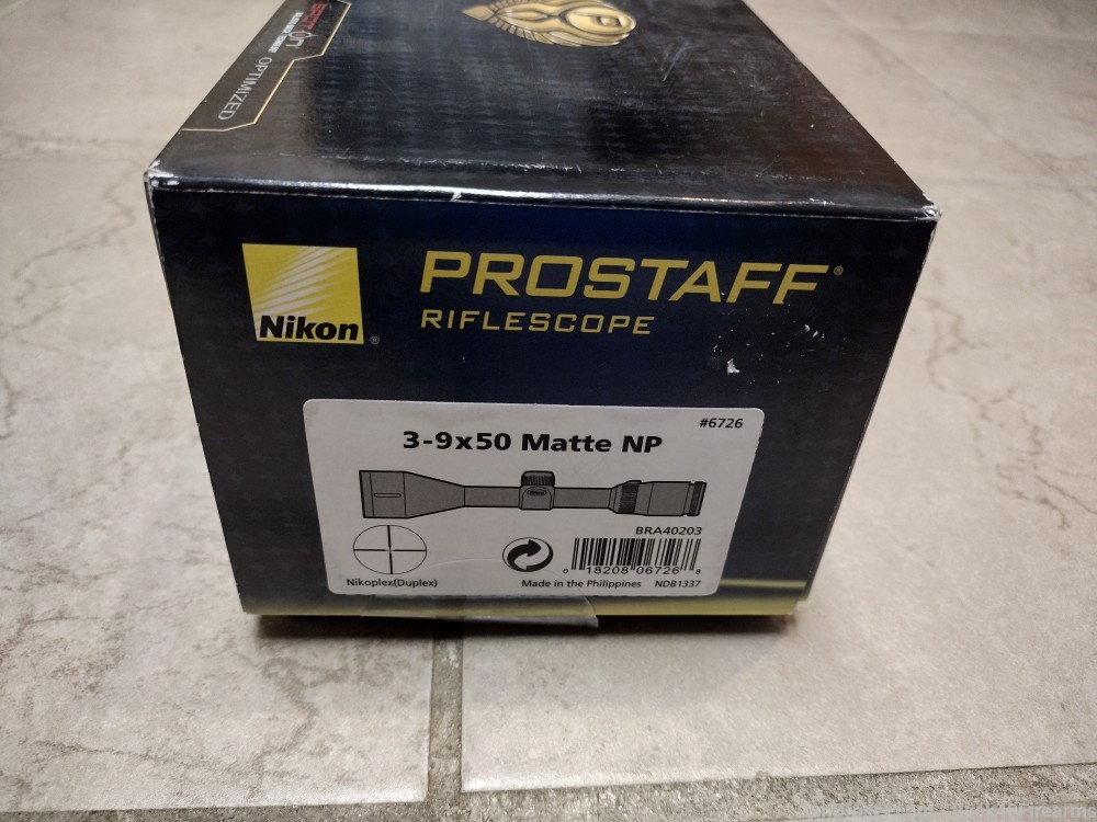 NEW Open Box Nikon Prostaff 3-9x50 Duplex Matte Rifle Scope #6726-img-7