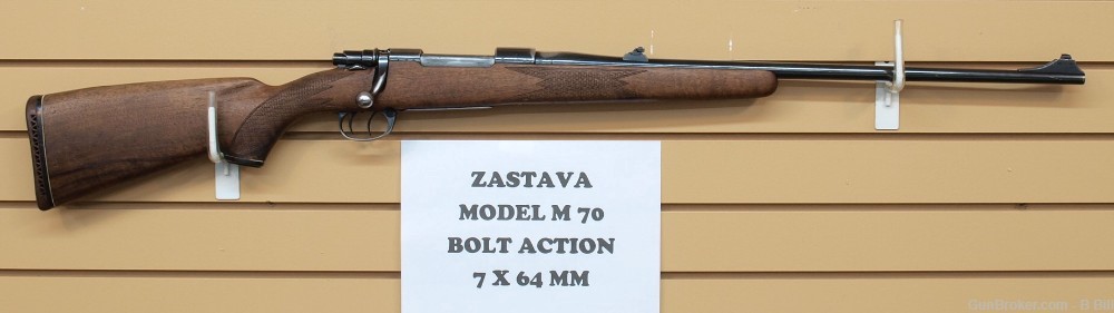 Zastava Mauser Model M70 Bolt Action rifle 7x64mm VG COND-img-0