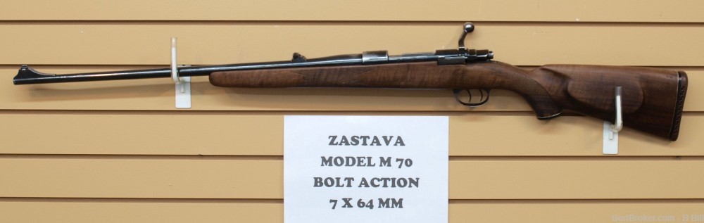 Zastava Mauser Model M70 Bolt Action rifle 7x64mm VG COND-img-1