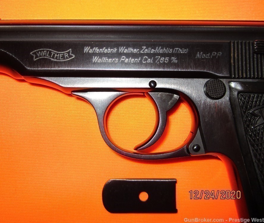 Gorgeous 1931 German Walther PP Zella-Mehlis (Thur) 7.65 PP "Minty" "Rare"-img-8