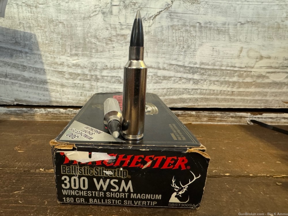 300 WSM .300 Winchester Short Magnum silvertips 180 GRAIN box of 20 Rds-img-0