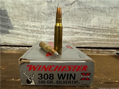308 Winchester .308 WIN 180 GRAIN Ballistic silvertips RARE No CC Fees
