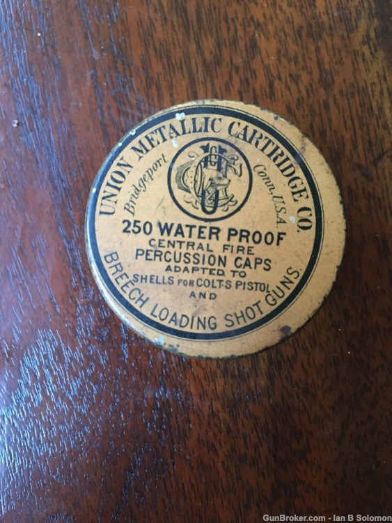 Tin of UMC (Union Metallic Cartridge Company)Breech Loading percussion caps-img-0
