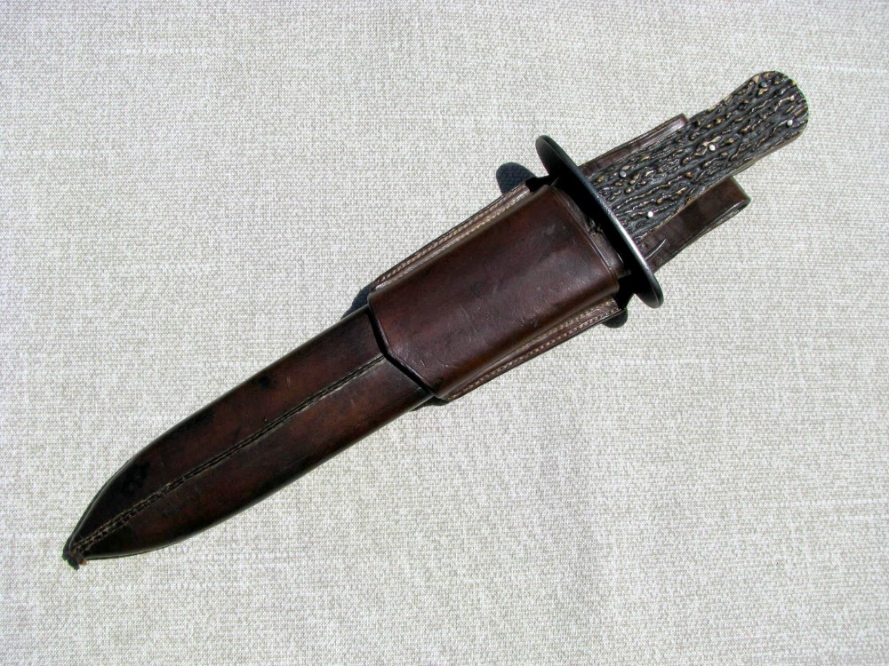 A LARGE & HEAVY, FINE QUALITY, RARE ENGLISH, HUNTING OR FIGHTING BOWIE**-img-0