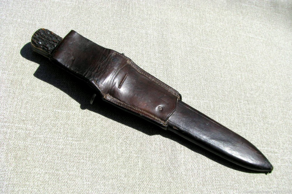 A LARGE & HEAVY, FINE QUALITY, RARE ENGLISH, HUNTING OR FIGHTING BOWIE**-img-14