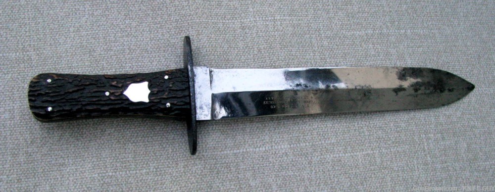 A LARGE & HEAVY, FINE QUALITY, RARE ENGLISH, HUNTING OR FIGHTING BOWIE**-img-8