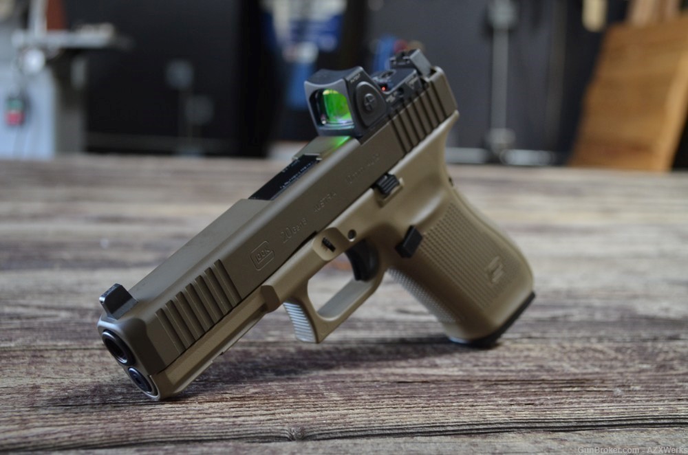 Glock 20 G5 MOS Trijicon RMR type 2 NS X-Werks Patriot brown Magpul FDE -img-1