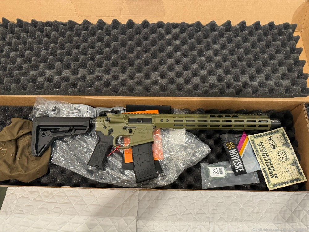 LIKE NEW IN BOX Noveske Gen 4 Infidel 5.56mm 13.7" KX3 16" Bazooka Green -img-0