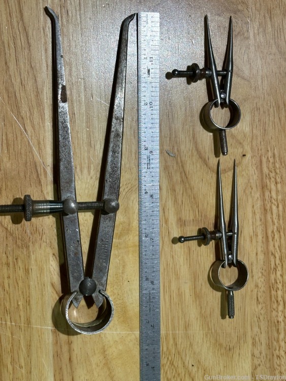 Large Lot of Internal and Outside Calipers and Compasses-img-6