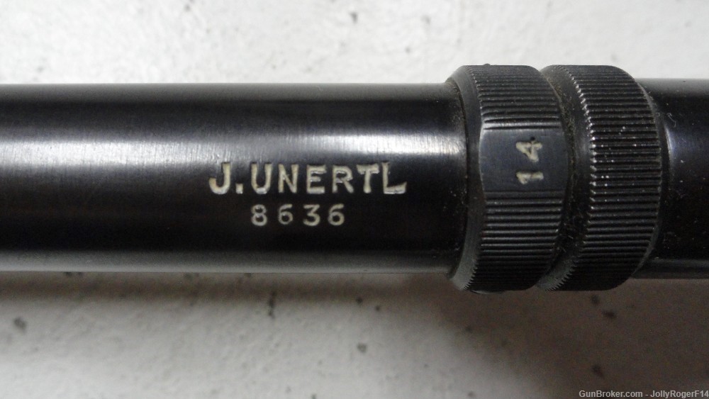 J. Unertl 14x 14 Power Target Scope w/Mounts/Crosshair Reticle-img-3