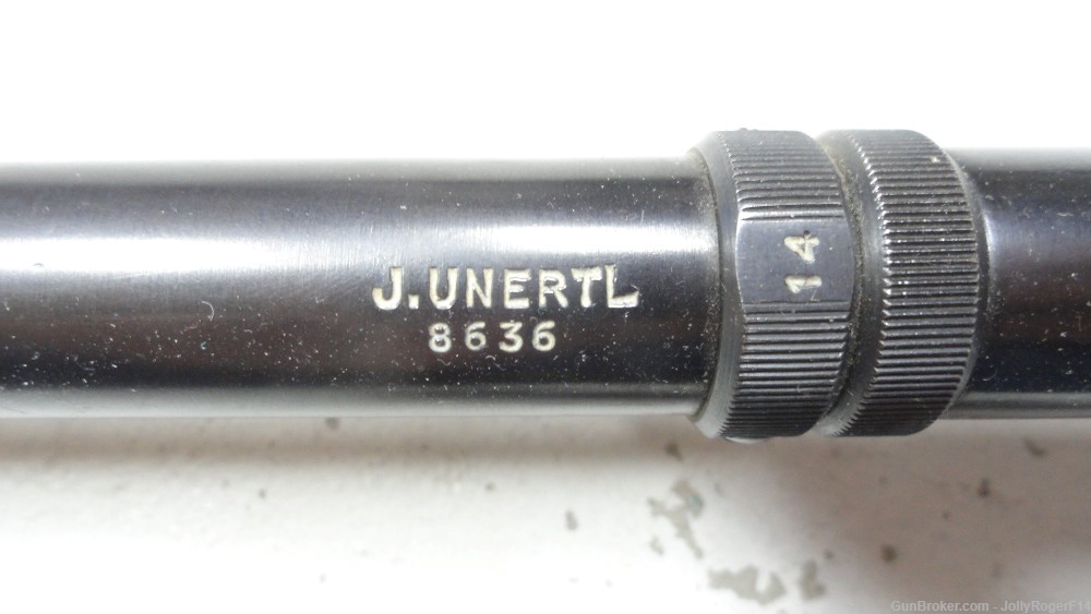 J. Unertl 14x 14 Power Target Scope w/Mounts/Crosshair Reticle-img-1