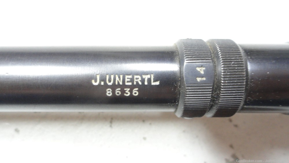J. Unertl 14x 14 Power Target Scope w/Mounts/Crosshair Reticle-img-2
