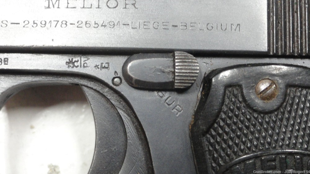 EXCELLENT Belgian Melior New Model Type II 25 Auto Vest Pocket Pistol-img-6
