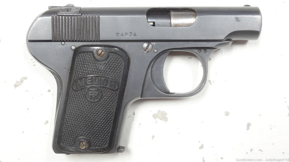 EXCELLENT Belgian Melior New Model Type II 25 Auto Vest Pocket Pistol-img-0