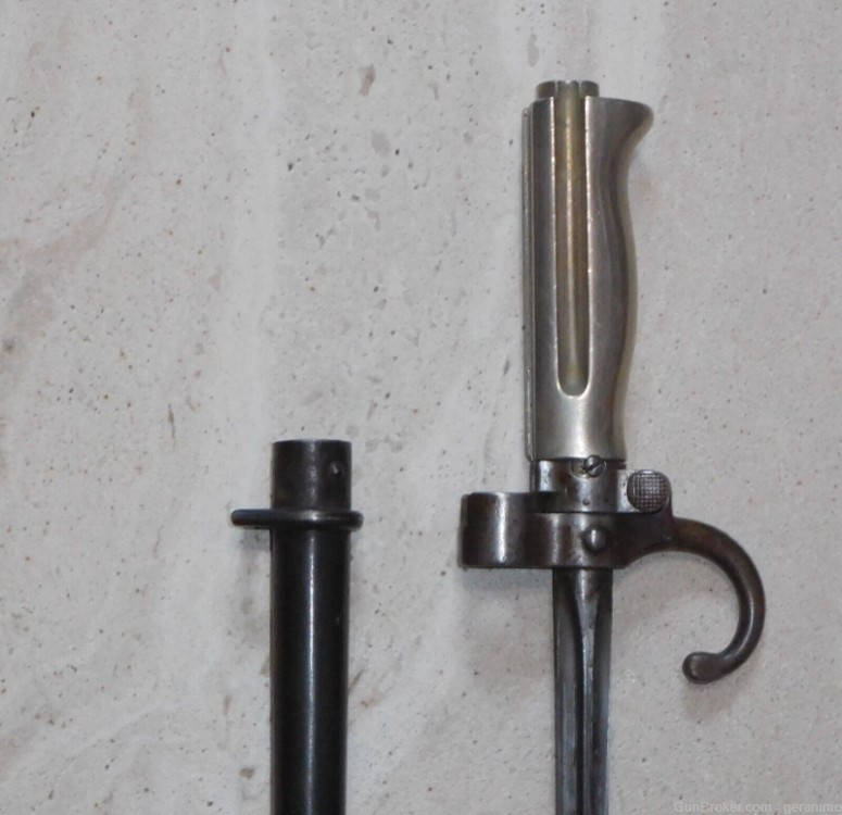 FRENCH M1895  DAUDETEAU BAYONET AND SCABBARD-img-2