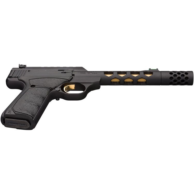 BROWNING Buck Mark Plus Vision 22LR 5.875in 10rd Blk/Gold Suppressor Pistol-img-5