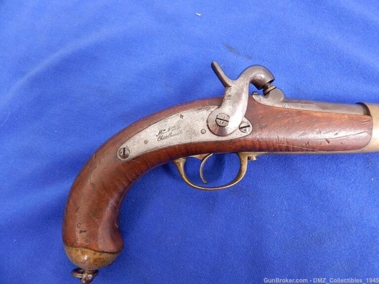 1851 French 60 Caliber Navy & Marine Pistol Gun-img-1