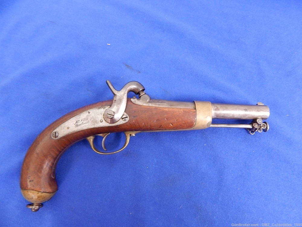 1851 French 60 Caliber Navy & Marine Pistol Gun-img-0