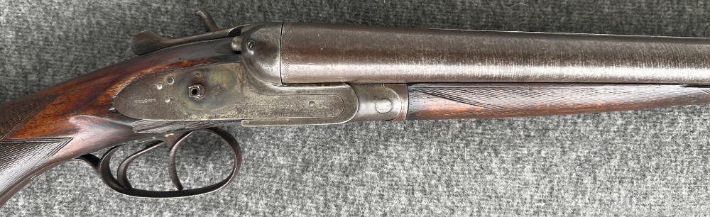 F Dumoulin &Co 10 gauge side by side hammer shotgun-img-6