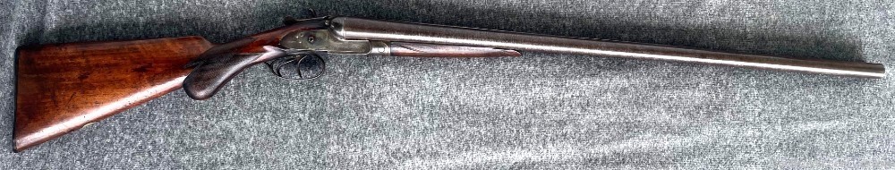 F Dumoulin &Co 10 gauge side by side hammer shotgun-img-4