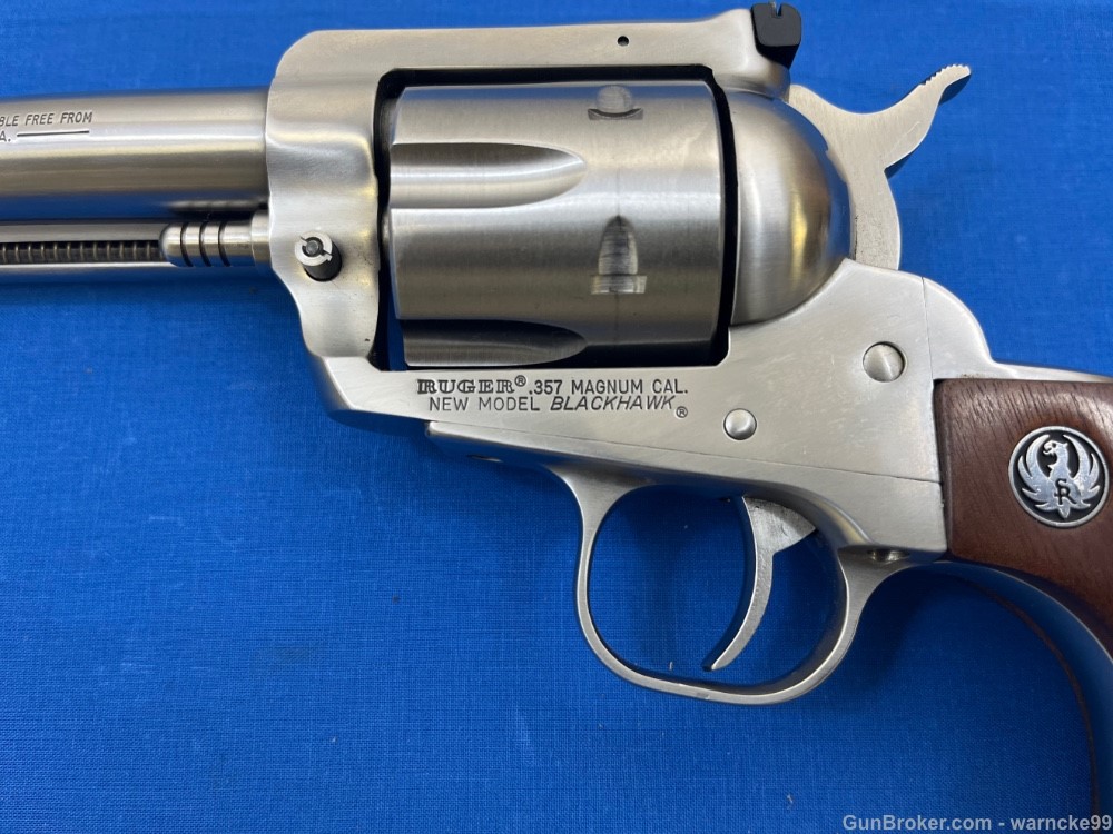 Like New Ruger New Model Blackhawk, 357 Magnum, Stainless, 6.5" Barrel-img-4
