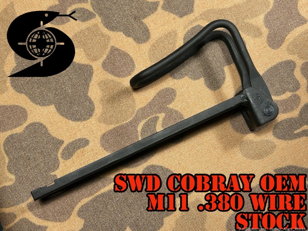 OEM SWD Cobray  MAC-11 .380 SMG Wire Stock RPB Ingram M11A1 M11/9 RARE Vtg -img-0