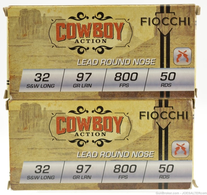 Fiocchi 32 S&W Long 97 Grain LRN Cowboy Action 100rds 32SWLL-img-0