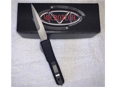 Microtech 120-7 Ultratech Tri-grip Bayonet OTF Auto Knife Bead Blast