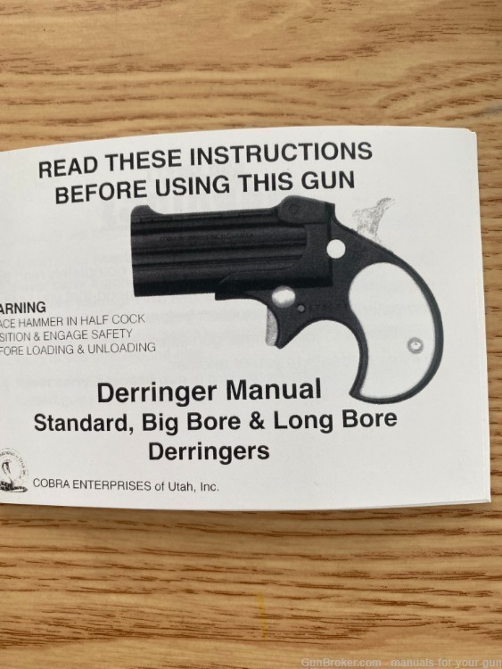 COBRA DERRINGER STANDARD BIG BORE MANUAL (716)-img-0