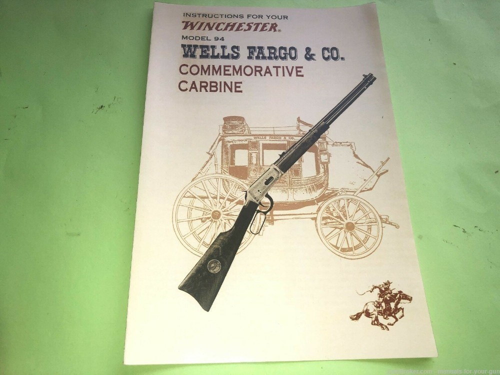 WINCHESTER Instructions for commemorative "WELLS FARGO & CO" Model 94 (597)-img-3