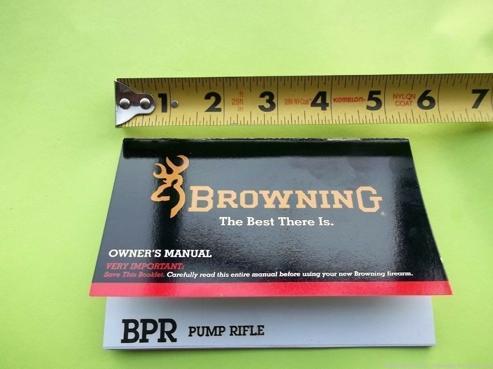 BROWNING OWNER'S MANUAL FOR A BPR PUMP ACTION RIFLE (525)-img-2