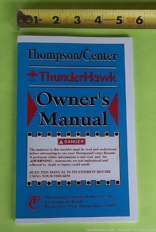 THOMPSON/CENTER THUNDERHAWK RIFLE INSTRUCTION MANUAL (519)-img-2