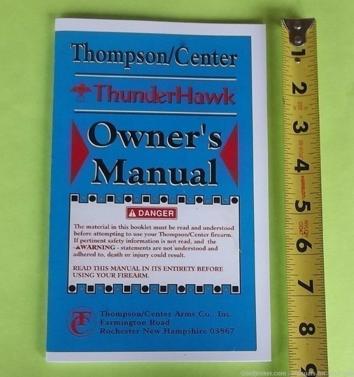 THOMPSON/CENTER THUNDERHAWK RIFLE INSTRUCTION MANUAL (519)-img-3