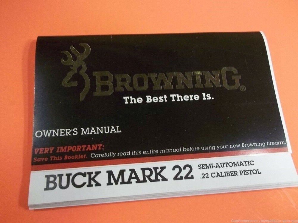 BROWNING MANUAL FOR BUCK MARK 22 SEMI-AUTOMATIC .22 CALIBER PISTOL (308)-img-0