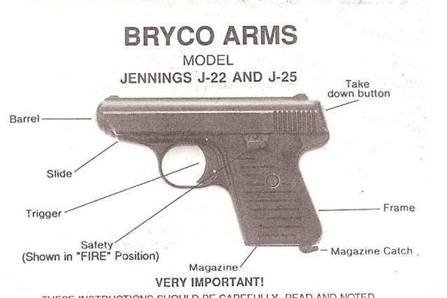 Jennings Firearms Mo J-22 & J-25 Pistol Manual (262)-img-0