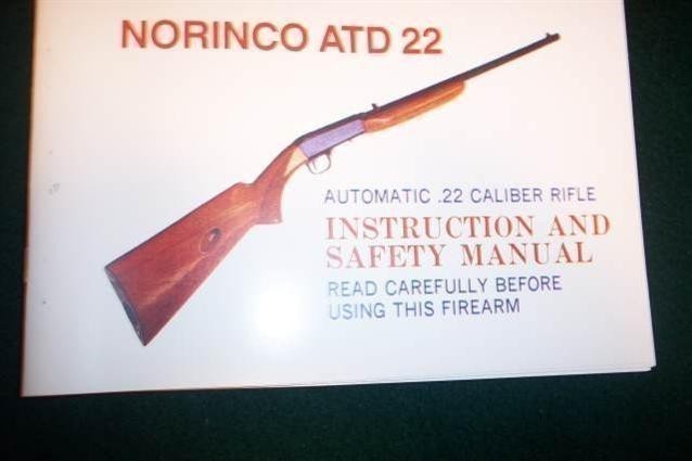 NORINCO ATD 22 Auto .22 Caliber Rifle Manual  (31)-img-0
