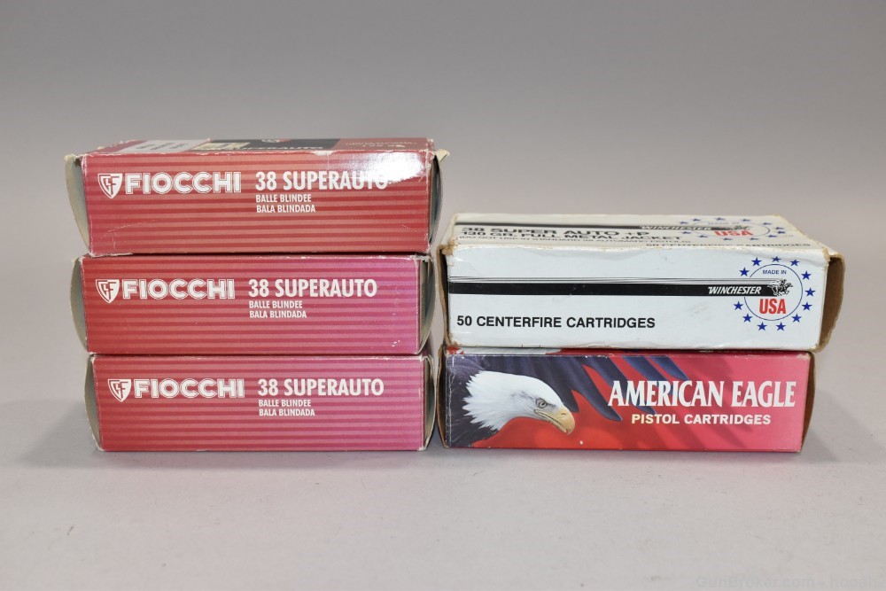 5 Boxes 50 Rds & 199 Fired Cases 38 Super 130 G FMJ-img-5