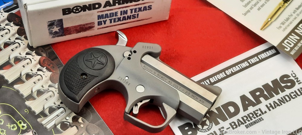 Bond ARMS Rowdy 45 Colt/410 Ga 3" Derringer 45 Long Colt.410 Gauge NIB!NR-img-2