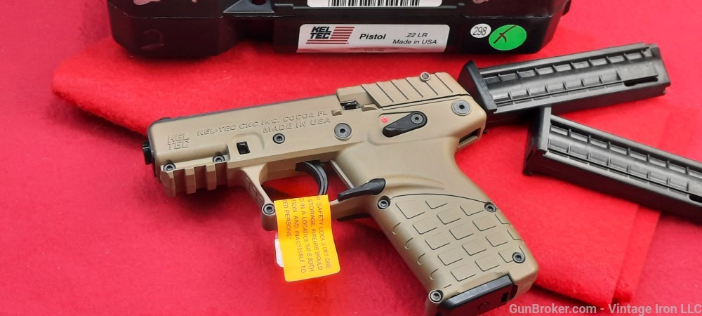 Kel-Tec P17 Tan with (3) 16 round mags .22LR NIB! NR-img-2