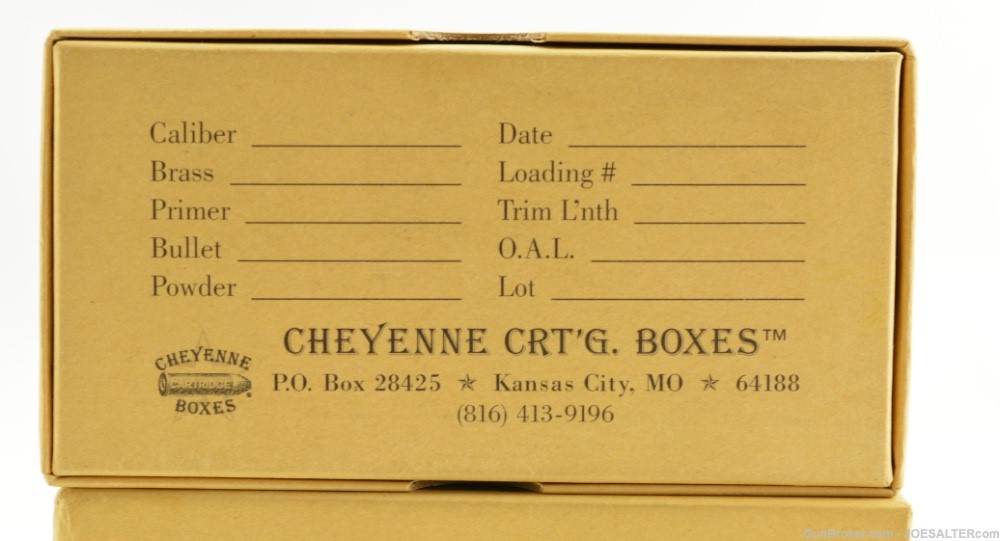 44-40 WCF Ammunition Cheyenne Cartridge Boxes 100rnds-img-3
