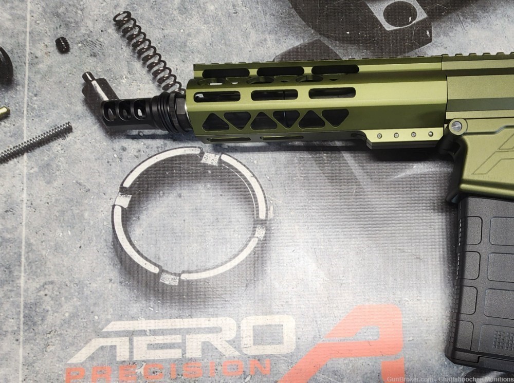 8.6 Blackout M5 AR10 8" Pistol Anodized Green - Aero, Silencerco-img-7