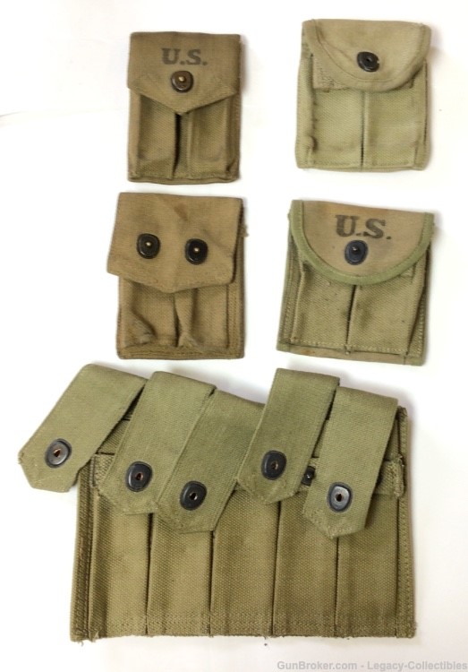 Huge Lot WWI-WWII-Viet Nam Web Gear Mess Kits Carbine Slings Carry Pouches.-img-1