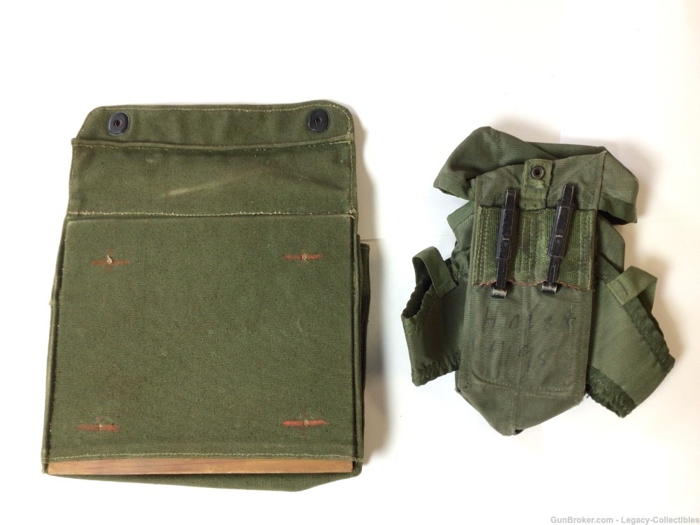 Huge Lot WWI-WWII-Viet Nam Web Gear Mess Kits Carbine Slings Carry Pouches.-img-23