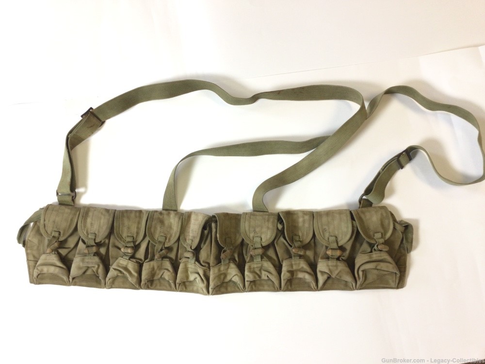 Huge Lot WWI-WWII-Viet Nam Web Gear Mess Kits Carbine Slings Carry Pouches.-img-26